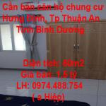 Cần bán căn hộ chung cư ở Phường  Hưng Định, Thành Phố Thuận An, Tỉnh Bình Dương.
