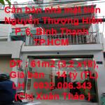 Cần bán nhà mặt tiền 147  Nguyễn Thượng Hiền Phường 6, Bình Thạnh