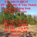 Cần bán lô đất có DT 149,9 M2 nằm tại phường Tiến Thành, thành phố Đồng Xoài, tỉnh Bình