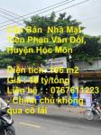 Cần Bán Nhà Mặt Tiền Phan Văn Đối, Huyện Hóc Môn