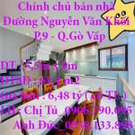 Chính chủ bán nhà Đường Nguyễn Văn Khối, Phường 9, Quận Gò Vấp, Tp Hồ Chí Minh