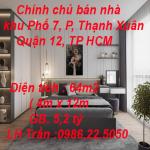 Chính chủ bán nhà 1 trệt 2 lầu ở khu Phố 7, Phường Thạnh Xuân , Quận 12, TP HCM