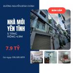 Bán nhà đường Nguyễn Đình Chính, Nhà mới, Yên tĩnh, 5 tầng, Rộng 4.9m, 7.9 tỷ