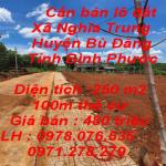 Cần bán lô đất có DT 250 m2 nằm tại Xã Nghĩa Trung –Huyện Bù Đăng –Tỉnh Bình Phước