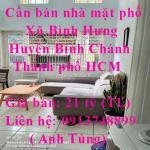 Cần bán nhà mặt phố khu Trung Sơn, Xã Bình Hưng, Huyện Bình Chánh, Thành phố Hồ Chí Minh