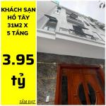 Bán khách sạn nhỏ ven hồ Tây, 31m x 5 tầng. Mặt tiền 5m, nhà đẹp long lanh giá hơn xíu 3.5 t