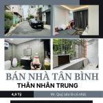 Bán nhà khu phân lô cộng hòa -dtsd 66m2 - giá chỉ 4,9 tỷ - thân nhân trung - tân bình