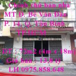 Chính chủ bán nhà MT Đường Bế Văn Đàn, Phường 14, Quận Tân Bình, TP.HCM