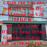 Chính chủ bán nhà mặt tiền đường An Hội,Phường 13,Quận Gò Vấp,TPHCM