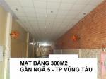 Cho thuê mặt bằng rộng 300m2 ngay ngã 5 Trương Công Định TP Vũng Tàu