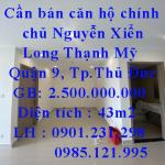 Cần bán căn hộ chính chủ  , 512 Nguyễn Xiển, Long Thạnh Mỹ, Quận 9, Tp.Thủ Đức, TP HCM
