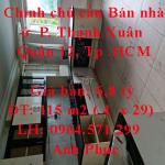 Chính chủ cần Bán nhà ở  Phường Thạnh Xuân, Quận 12, Tp Hồ Chí Minh