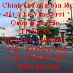 Chính chủ cần bán lô đất ở Đường Số 14 - Lê Văn Qưới - Quận Bình Tân - TP HCM