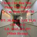 Chính Chủ Bán Nhà: Phạm Văn Hai,P5,Quận Tân Bình.TP.HCM
