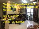 Cần Bán chung cư Gia Hoà căn D, Phường Phước Long B, Quận 9, Hồ Chí Minh