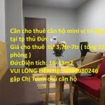 Cần cho thuê căn hộ mini vị trí đẹp tại tp thủ Đức, Hồ Chí Minh.