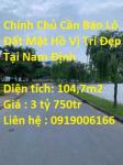 Chính Chủ Cần Bán Lô Đất Mặt Hồ Vị Trí Đẹp Tại Nam Định